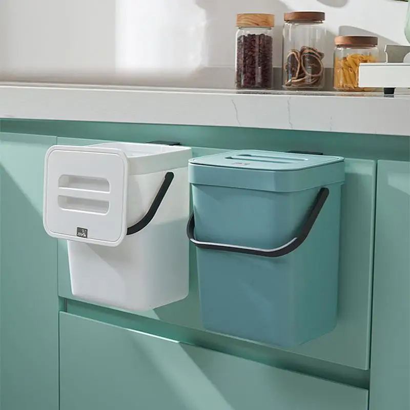 

Trash Can Kitchen Wall Mounted Folding Waste Bin Cabinet Hanging Trash Can Recycle Bin Dustbin Garbage Rubbish Bin For Kitchen