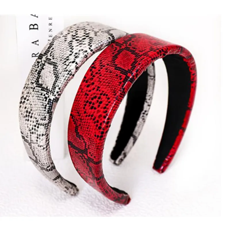 جداول الأسماك الخاصة بولي Plain عادي عقال للنساء الملحقات طباعة عصابة رأس واسعة الكبار هيرباند النساء غطاء الرأس هيرباند #4