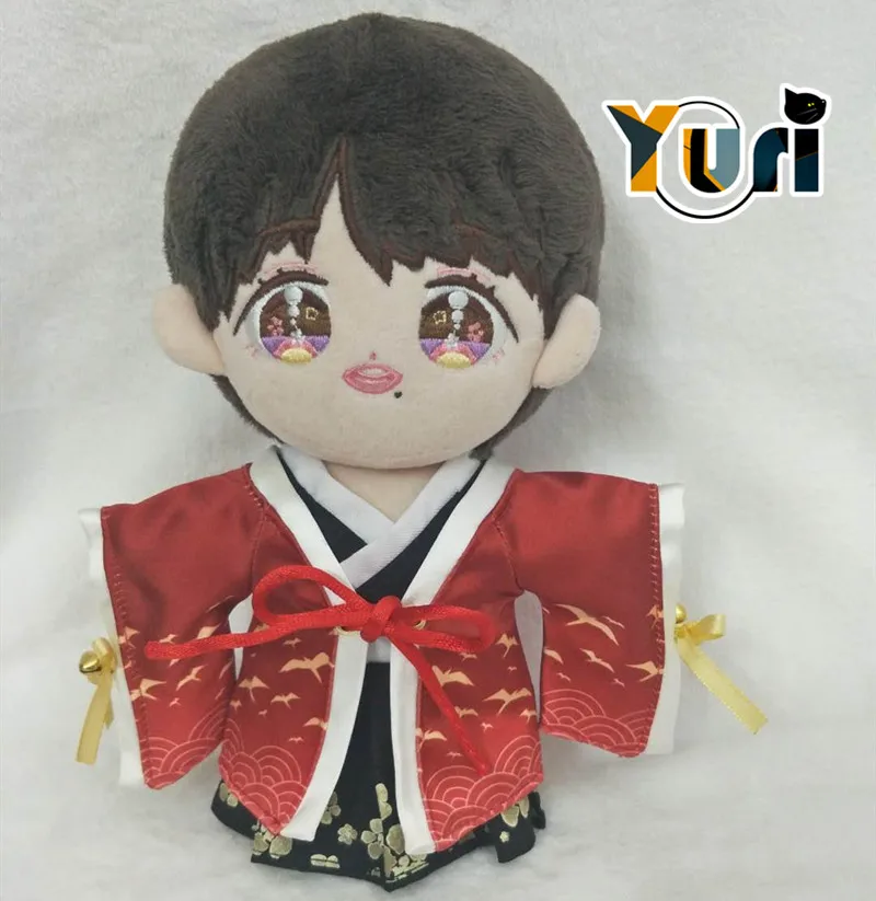 Yuri The Untamed Xiao Zhan star 20cm plush Doll Han Fu Toy with Clothes costume stuffed pillow Gift limit cute thoughtful C