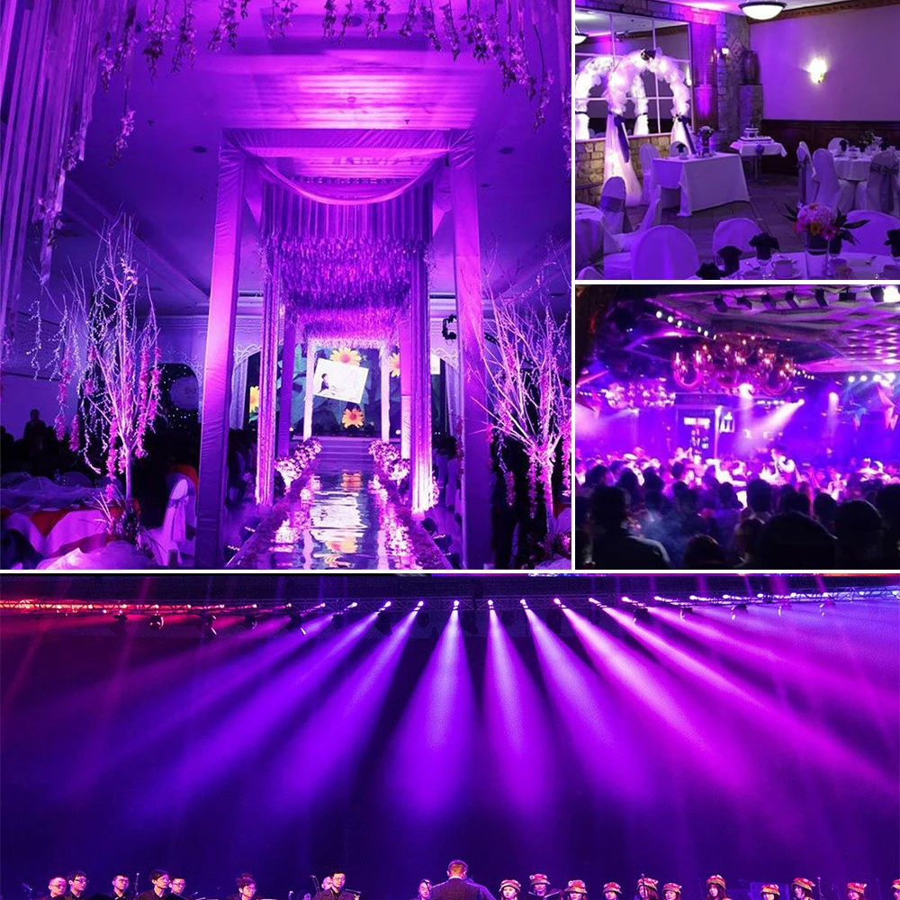 DMX512 Ultraviolet Lighting Effects 18 LED Stage Light Effect DMX Par Light UV Projector Spotlight Sound Activated Disco Light