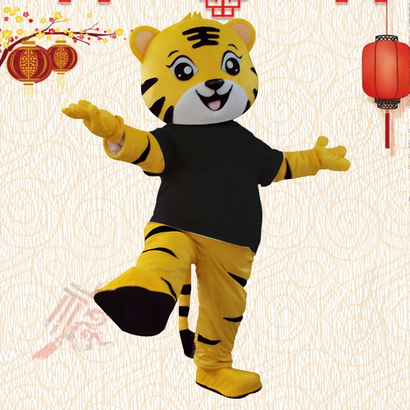 Tiger Mascot Cartoon Doll Walking Cosplay Costume puntelli per adulti Halloween festa di natale travestimento spettacoli Anime