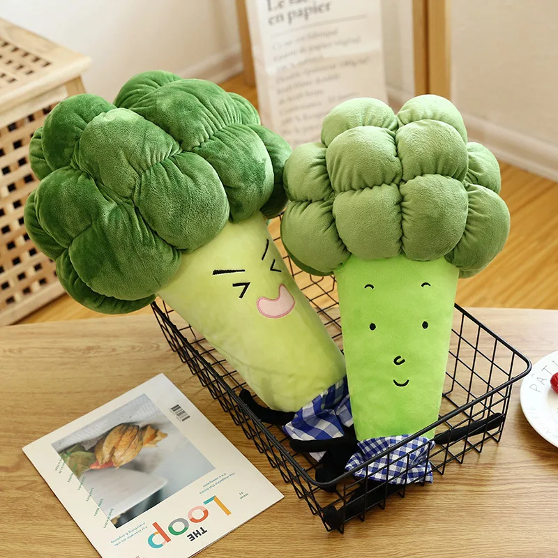 

1pc 55 / 65cm cartoon vegetable plush toy creative broccoli plush pillow children soft stuffed toys children birthday gift WJ126