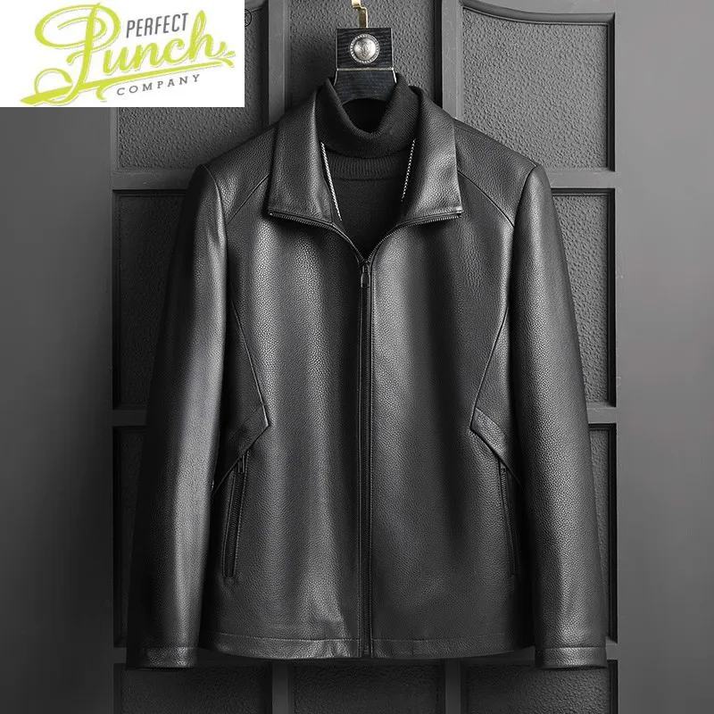 

Clothing Men Genuine Sheepskin Leather Jacket Motorcycle Autumn Clothes Korean Style Jackets Ropa Hombre LXR227