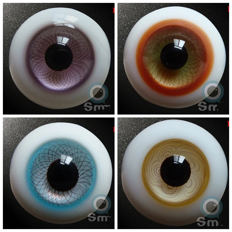 1/12 1/8 1/6 1/4 1/3 Scale BJD Make Up Accessories Doll 8mm-26mm Full Size Glass Eyeball For BJD/SD YOSD MSD SD13 SSDF C1003-B