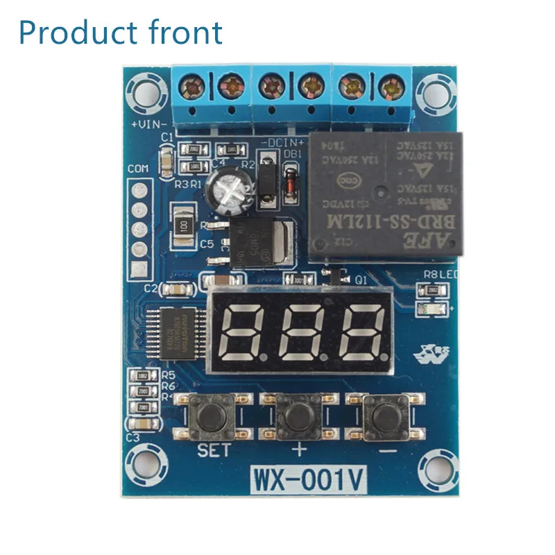 0-100V voltage detection relay, DC 12V power supply, 12A charge and discharge voltage monitoring/upper and lower limit control