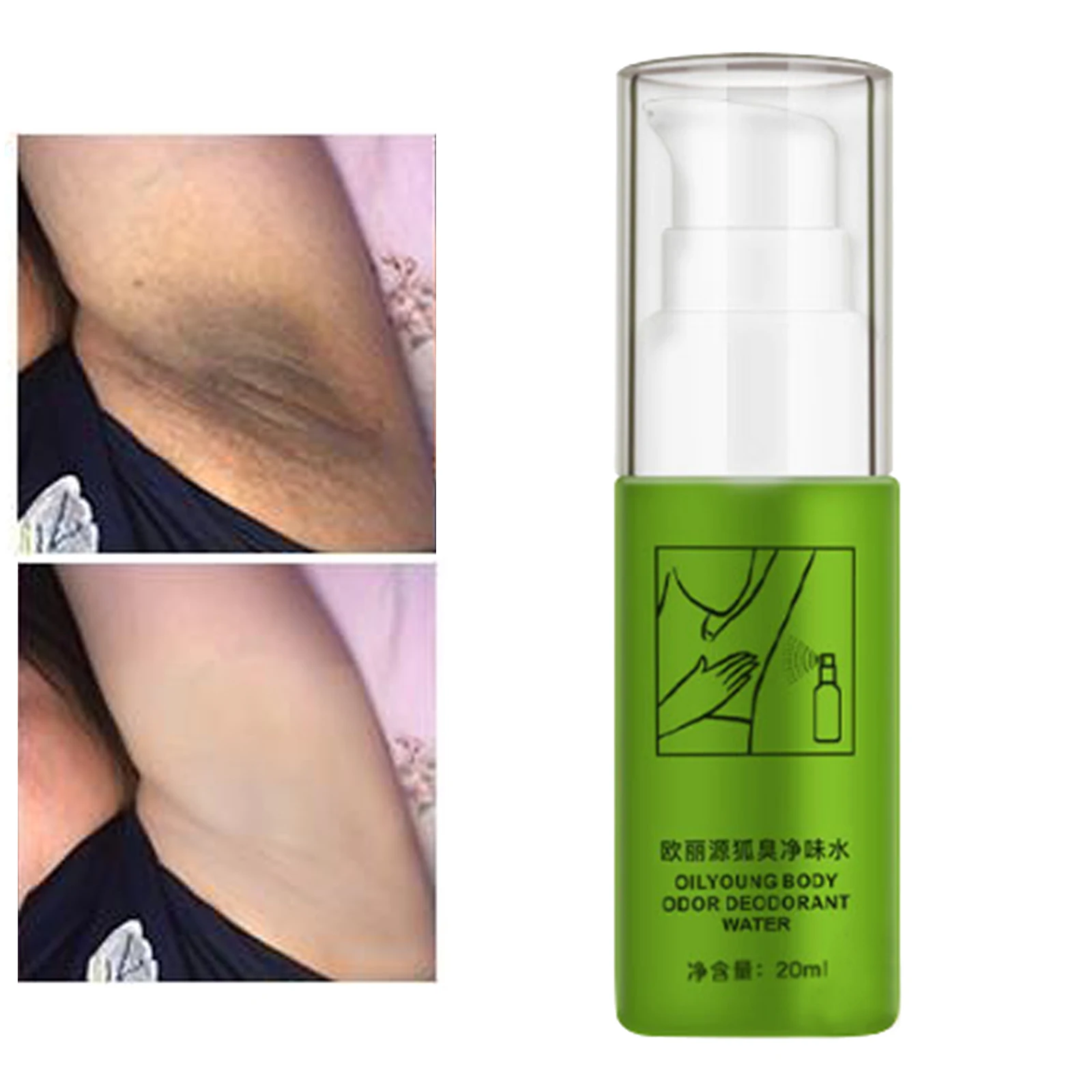 20ml MABREM Body Odor Sweat Deodor Perfume Spray Long Lasting Aroma Odor Control Body Sweating water for Men Woman