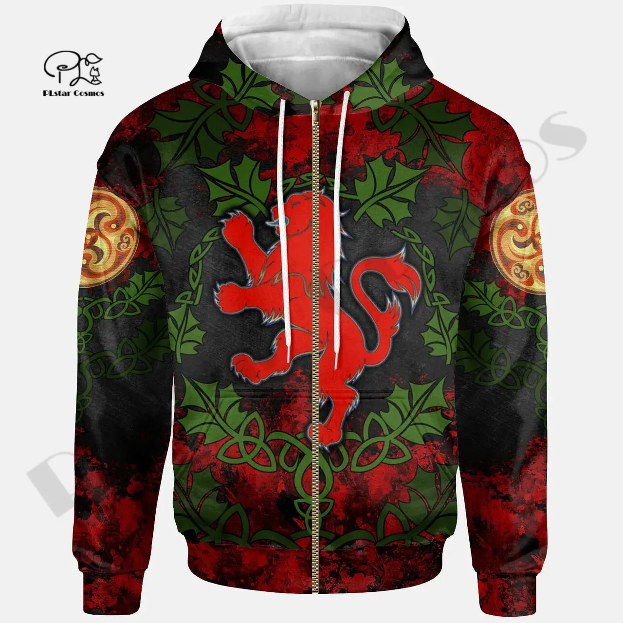 PLstar Cosmos 3DPrint Newest Ireland Celtie Scottish Unique Men/Women Hrajuku Casual Streetwear Hoodies/Zip/Sweatshirt Style-4