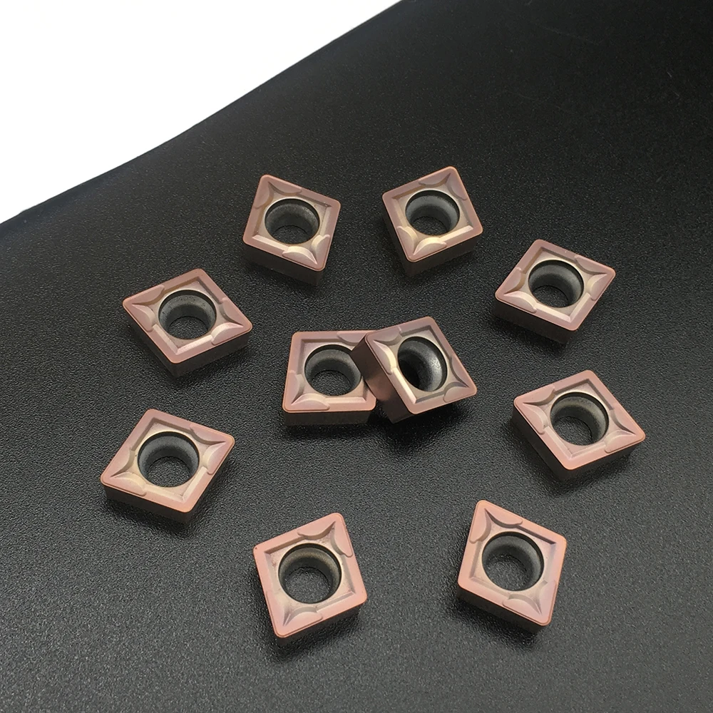 10 pces ccmt09t308 ft1125 alta qualidade usinagem cnc torno ferramenta para aço inoxidável torneamento ferramenta inserções de carboneto para torno