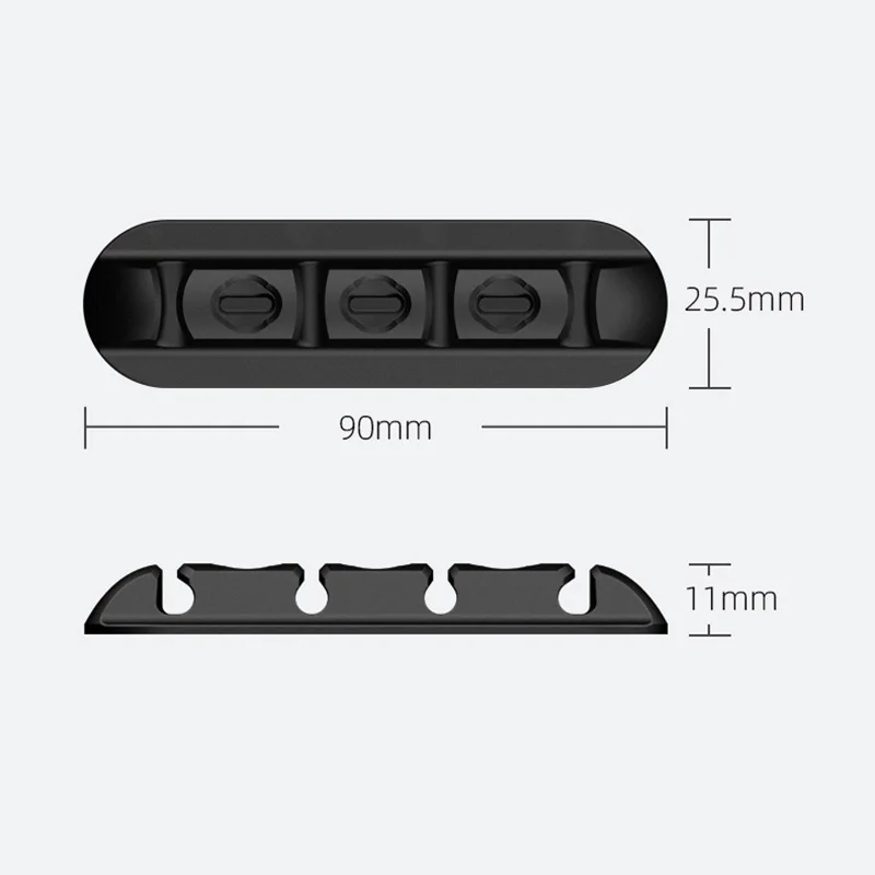 3 in 1 Cable Organizer & Magnetic Plug Box Silicone USB Cable Winder Flexible Cable Management Clips for Mouse Earphone Holder