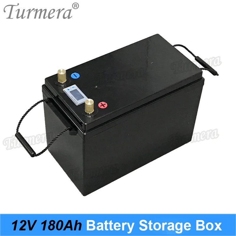 Turmera 12V 180A scatola di immagazzinaggio della batteria con Display LCD per 4 pezzi 200Ah 280Ah 310Ah 3.2V Lifepo4 batteria uso del sistema di energia solare