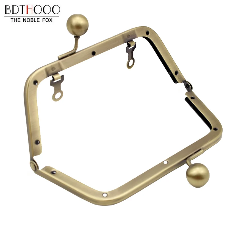 14Cm Bag Accessories Screw Purse Frame for Women Handle Clutch DIY Metal Kiss Clasp Lock Hardware