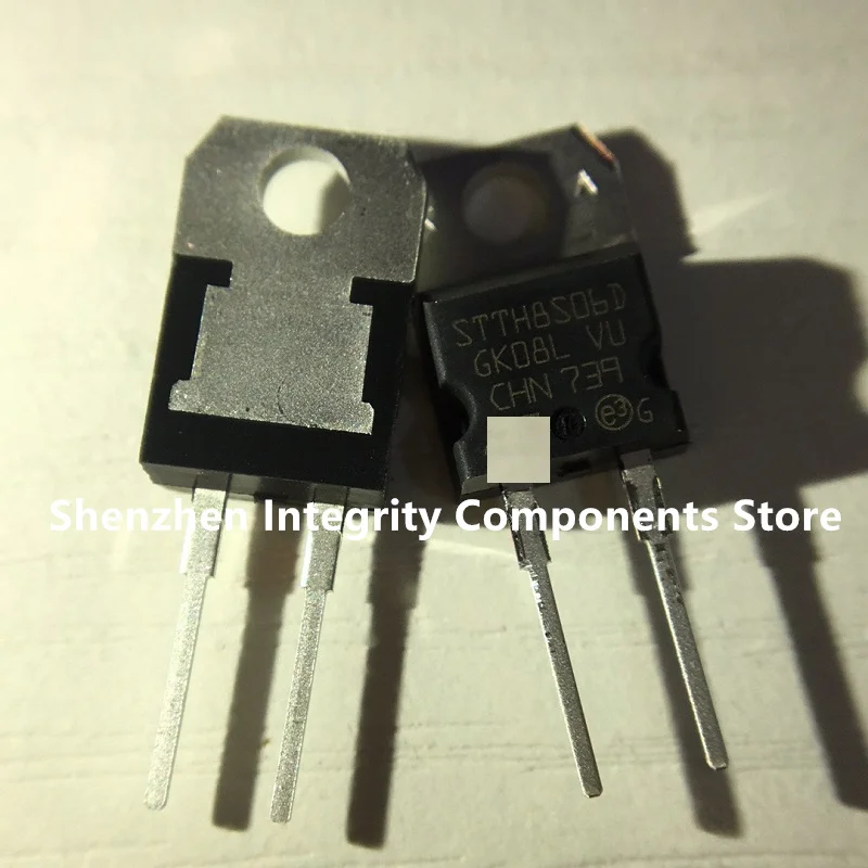 

Wholesaler 30pcs/lot STTH8S06D TO-220 600V 8A Ultra Fast Recovery Diode Original