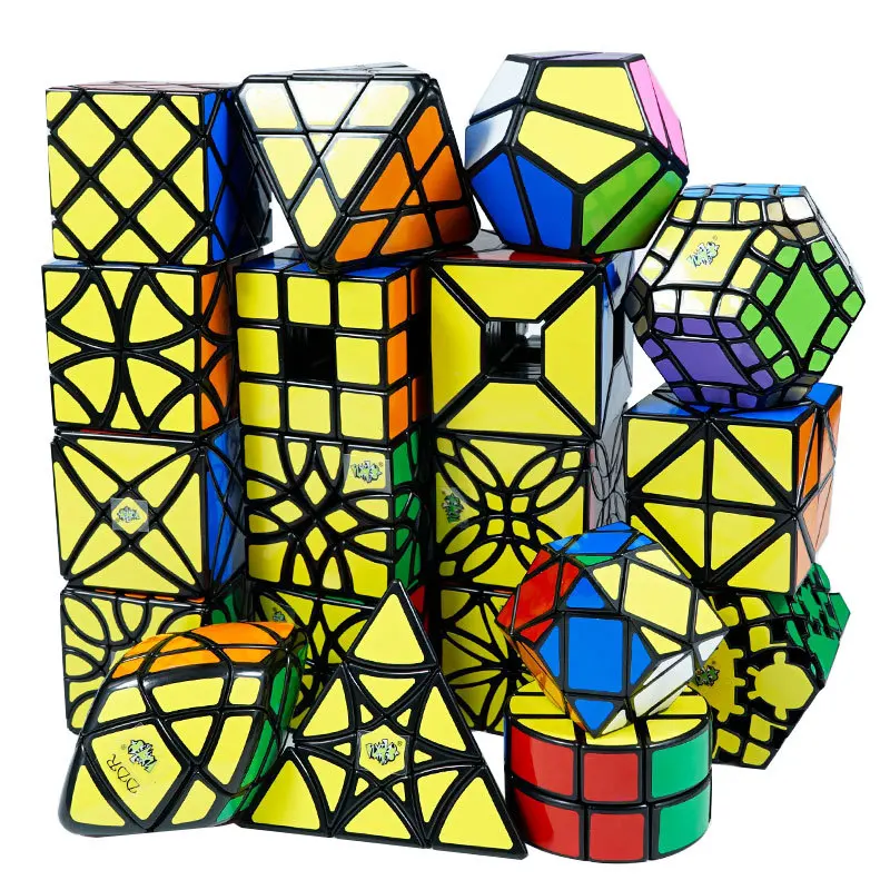 Forma estranha cubos mágicos octaedro irregular cubo professional 3x3 crazy cubo brinquedos educativos para crianças jogos e quebra-cabeças