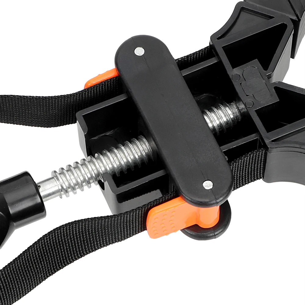 DIYWORK งานไม้เครื่องมือ Quick Adjustable Band Clamp 90 องศามุมขวาเหลี่ยมคลิปกรอบคลิปมัลติฟังก์ชั่ Blet Clamp
