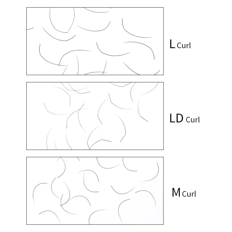 Genielash 0,07 m Curl Wimpern verlängerung aller Größen Nerz einzelne Wimpern spezielle Curl Wimpern verlängerungen weiche Cilios 12 Linien