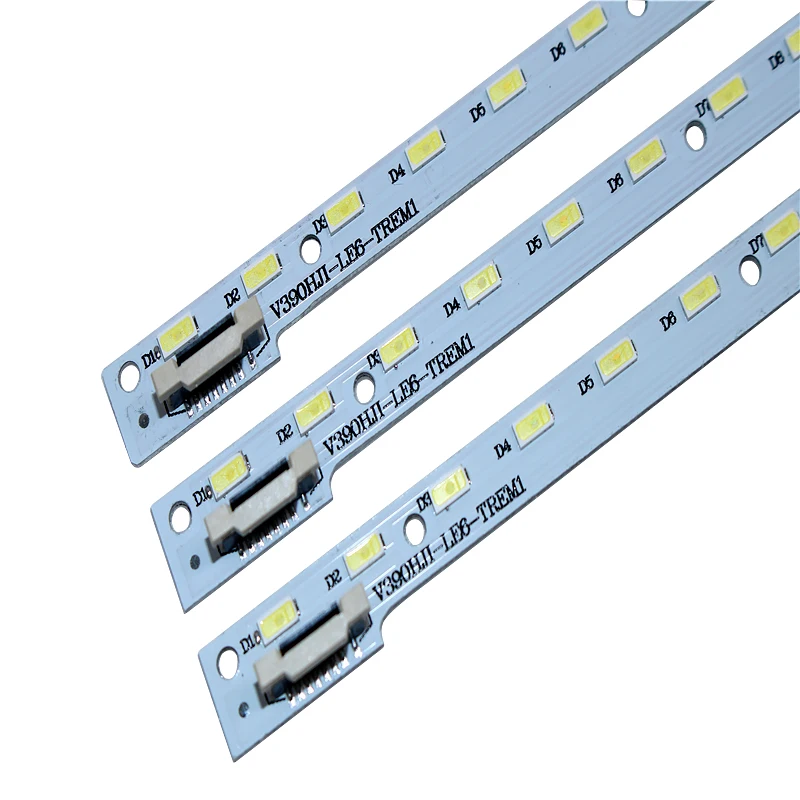 Faixa de luz de fundo led 48led 490mm 6 peças, para tamanhos de 39 polegadas