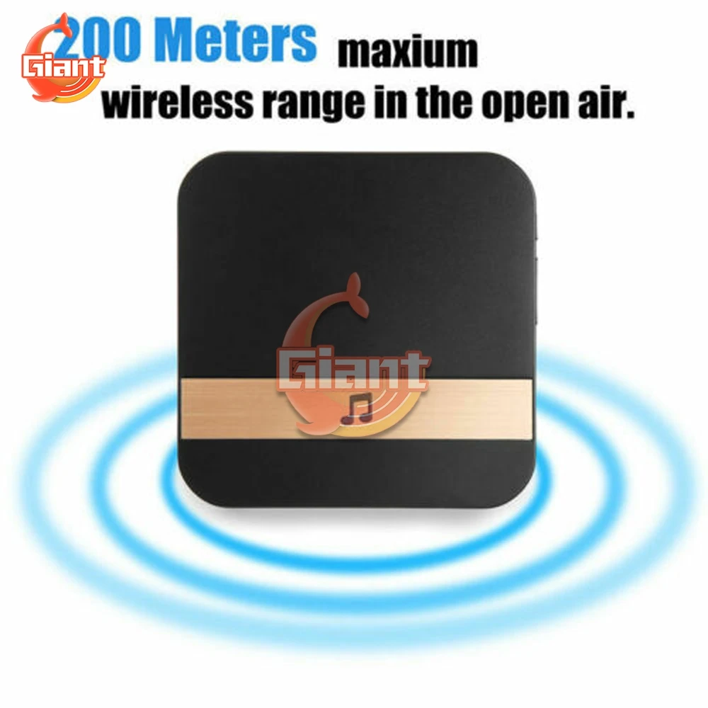 US EU AU Plug Doorbell Receiver Wireless Ding Dong Doorbell Smart Dingdong Machine Door Ring Use with Wireless Video Doorbell