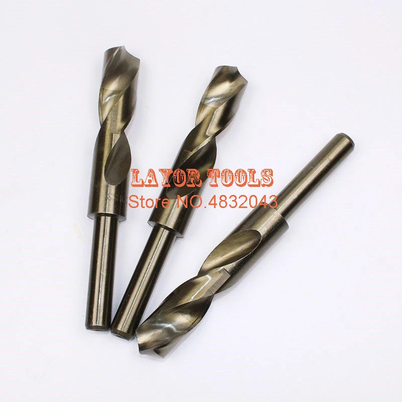 1/2 inch Dia Reduced Shank HSS-CO Twist Drill Bit 14.0mm-30.0mm Blade For Bore Machining (14/15/16/17/18/19/20/22/25/28/30mm)