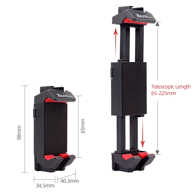 XILETU XJ17 Tablet Mount Holder Adapter for iPad Pro Mini Air 1 2 3 4 Microsoft Surface Live Lecture Tablet Mount Tripod Adapter