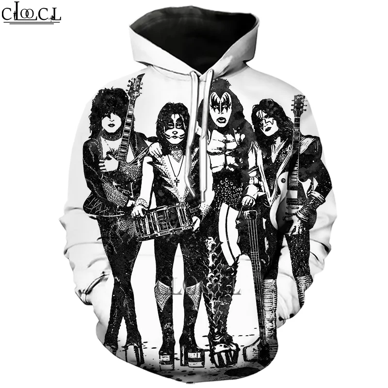 HX Rock Singer KISS Band 3D Printed Hoodie Men Women Tracksuit Autumn Long Sleeve Pullover Fashion Hoodie Drop Shipping