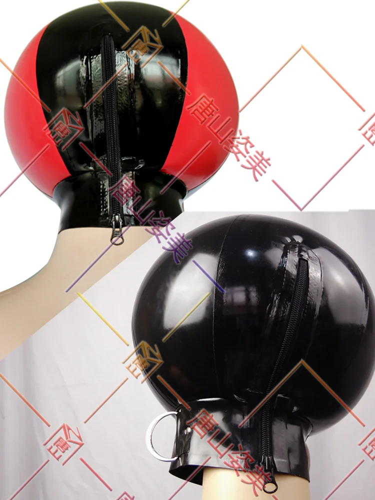 LATEX OPBLAASBAAR MASKER BASKETBAL LATEX KAP OP MAAT GEMAAKT