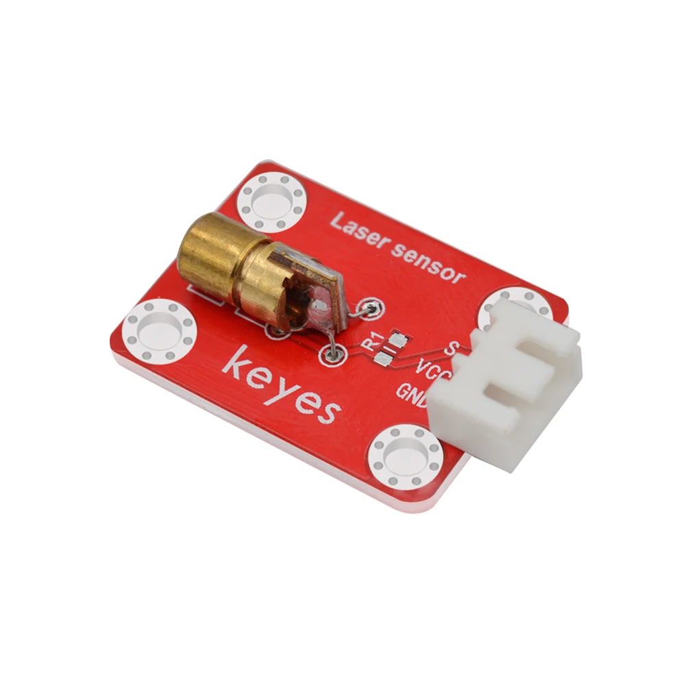 5pcs Keyes Brick Laser Head Sensor Module (Pad hole) With 2.54mm Anti-reverse Plug White Terminal