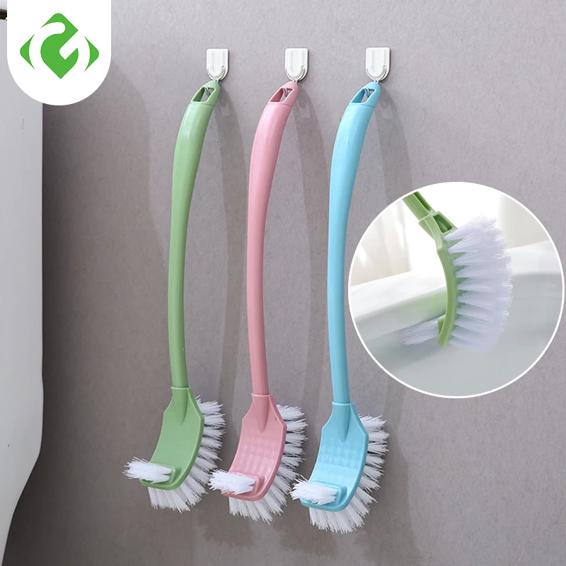 1PC Long Handle Double Sided Creative Toilet Brush Bathroom Scrubber Shower Room Wc Accessories Cleaning Brush Cleaning Tool