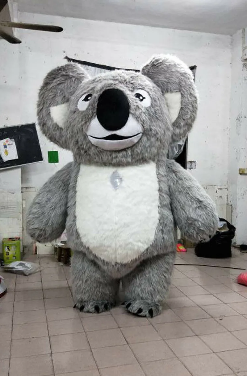 Costume gonflable Koala pour publicité, 200-250cm, Costume de mascotte 2m/2.5m, robe d'anniversaire de luxe, qualité! 100% identique aux photos!