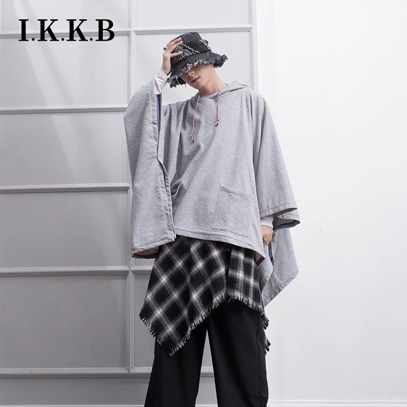 

Hoodie man Spring 2020 loose ins hooded port style hip Hop Street Version Cape Cape Cape Bat shirt