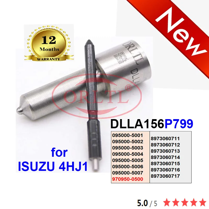 

Fuel Nozzle 5001 DLLA156P799 For ISUZU 4HJ1 095000-5001 095000-5002 095000-5003 095000-5004 095000-5005 095000-5006 095000-5007