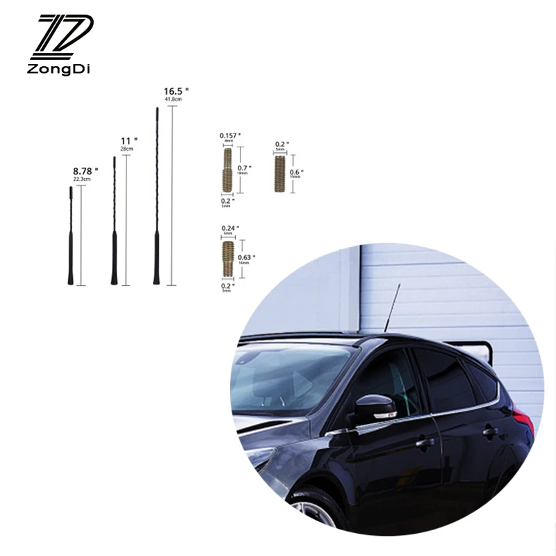 Auto Roof Whip Stereo Radio FM/AM Signal Antenna For Toyota Corolla Avensis Rav4 Audi Q5 A6 c5 c6 A4 B6 A3 Q7 Ford focus mk2 2