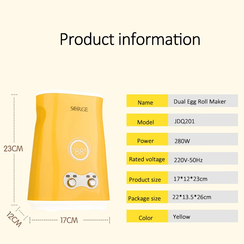 220V elektryczny automatyczny omlet podwójna maszynka do sajgonek podwójny przełącznik gotować jajka puchar maszyna do kiełbasek kuchenka urządzenie