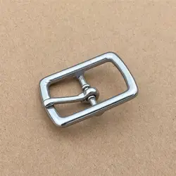 50 piezas, bolsa de ropa, hebilla de acero inoxidable de cuero, 21mm