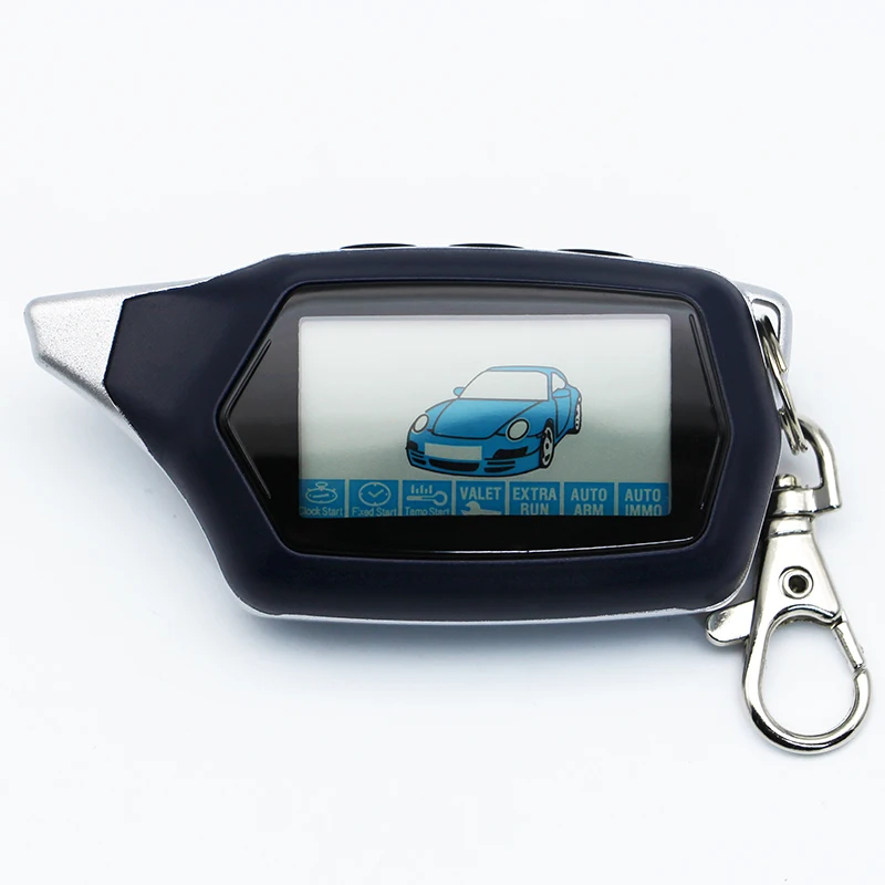 EZ-THREE EX-8  keychain for Jaguar EZ-THREE For KGB EX-8  lcd remote Anti-theft two way car alarm system Remote Control