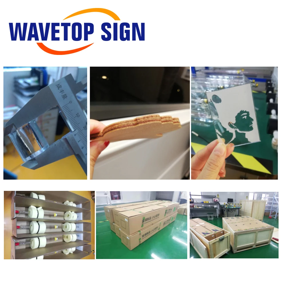 WaveTopSign 80W Co2แก้วหลอดเลเซอร์บวกแรงดันไฟฟ้าสูง80X1280มม.เลเซอร์สำหรับ CO2เลเซอร์แกะสลักและเครื่องตัด