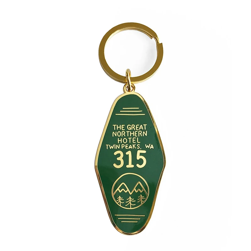 Twin Peaks Great Northern Hotel Keychain Agent Cooper's room - the famed #315 TV Show Fans Must Have Accessory