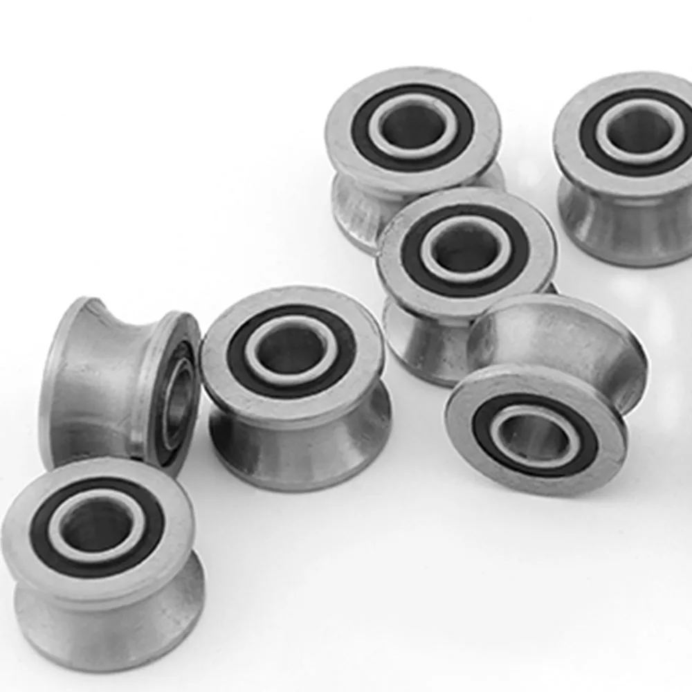 

5 шт./лот U22 T22 8x22,5x14,5x13,5 мм U-образный подшипник, стальные глубокие шариковые следы, направляющая для ходьбы