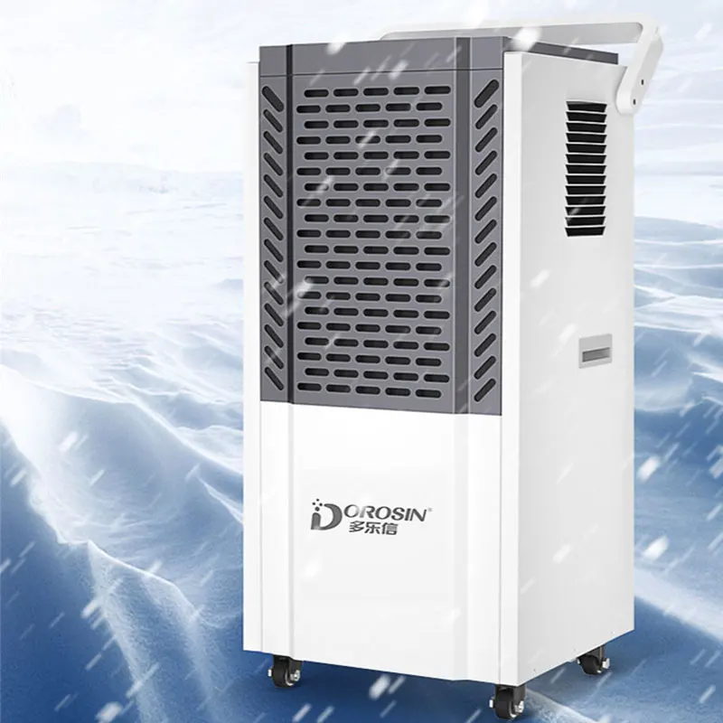 DOROSIN-deshumidificador Industrial, secador de aire de 120L/día, máquina de secado de aire refrigerante R410, 24 horas de sincronización, 220V