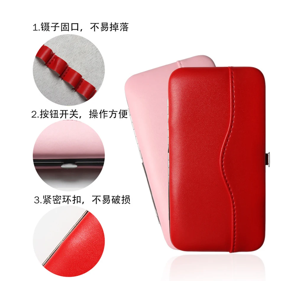 Tweezer Box PU Empty Eyelash Tool Kit Cases for Make Up Fadvan New Colored Storage Box Tweezers/Eyebrow Trimming/Brushes