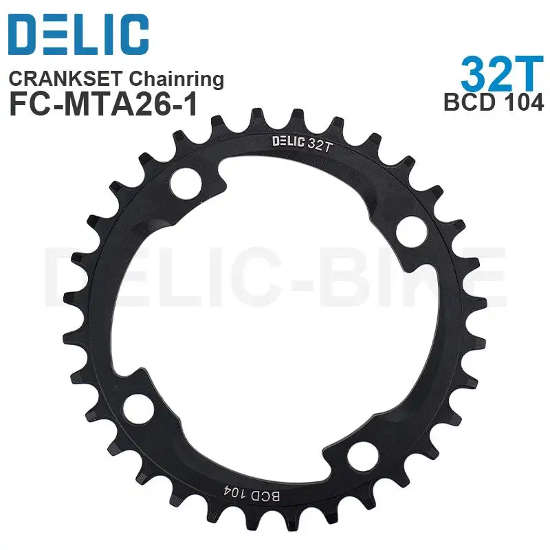 DELIC 11/12 Speed Crankset Chainring 32T / 34T BCD104  34/36T BCD96 Compatible with SHIMANO FC-M5100 FC-MT510 M6100 Giant