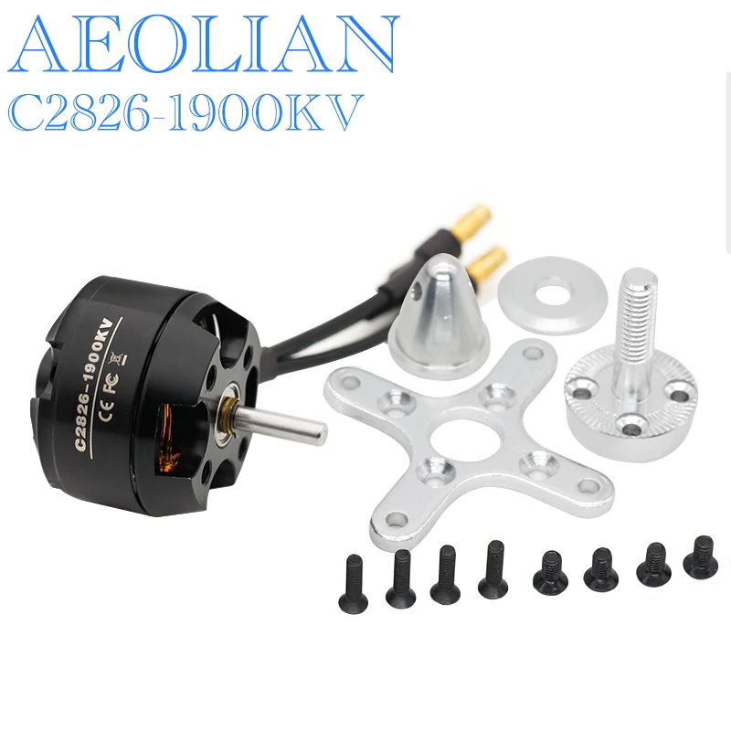 3mm motor shaft  2826 kv1000/1350 /1950 outrunner brushless electric motor for RC aircraft airplane multicopter