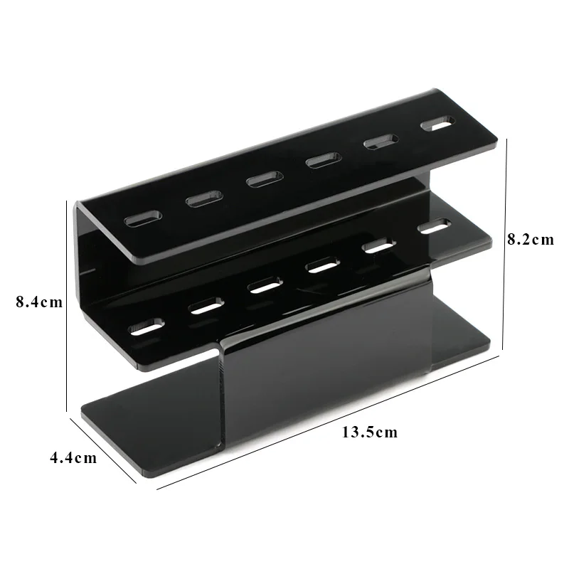 Estante de almacenamiento para pinzas de pestañas, 6 agujeros, acrílico, práctico soporte para pinzas, soporte para estante, suministros de extensión de pestañas, herramientas de maquillaje