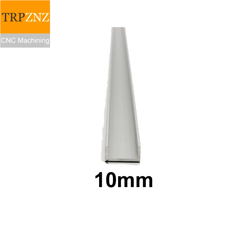 U-shape Aluminum, Outer width 10mm, length 50cm,aluminum alloy glass covered edge strip