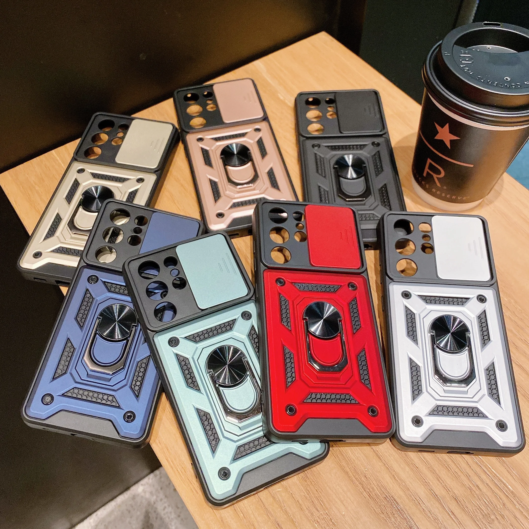 Shockproof Armor Case Coque For Lenovo K13 Pro K13 Note Pro Car Magntic Stand Ring Push Pull Camera Protector Case