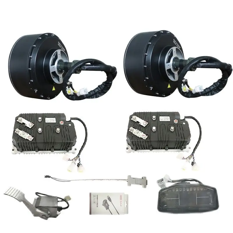 QSMOTOR 24KW E-CAR HUB MOTOR AND CONTROLLER CONVERSION KITS