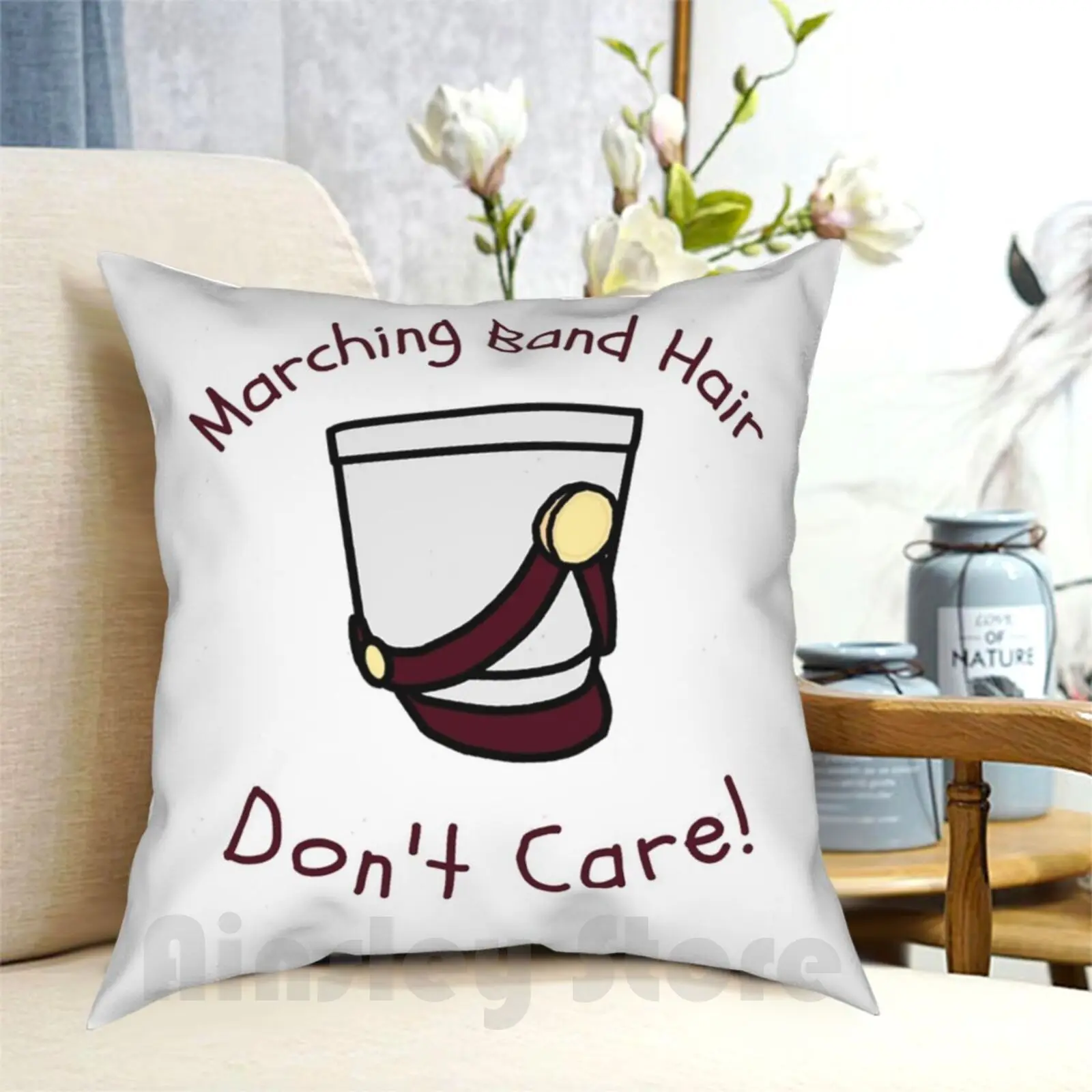 Marching Band Hair-Don'T Care Pillow Case Printed Home Soft DIY Pillow cover Band Marching Band Marching High School Band