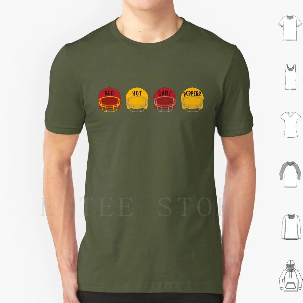 Cascos de fútbol camiseta DIY tamaño grande 100% algodón chili pimientos cascos de fútbol