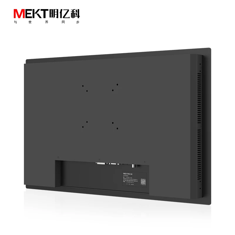 MEKT-Industrial Embedded Monitor LED, painel frontal, IP65 impermeável, Wall Mount Display HD, HDMI, DVI, VGA Interface, L-Series, 21,5"