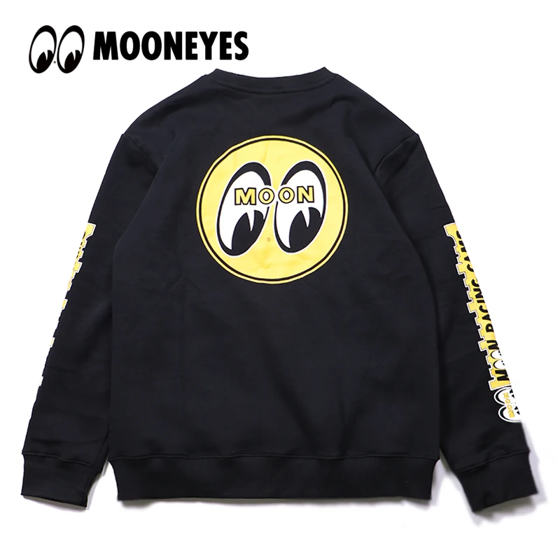 Hip Hop Mooneyes Moon Eyes Winter Fleece Hoodie For Men T shirt Pullover Thick Loose Women Fleeces Sweatshirt Casual Coat