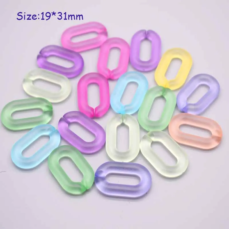 Wholesale Colorful Acrylic Combination Split Connector DIY Chains For Jewelry AccessNecklace Jewelry Accessorie Finding
